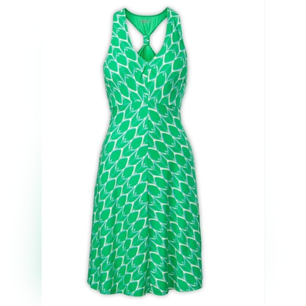 The North Face Akeelah Dress in Surreal Green Internal Bra POCKETS Sz Small